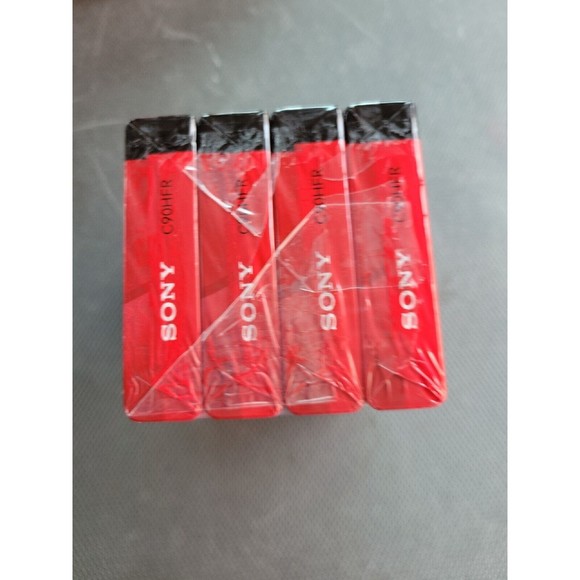 4 Sealed Blank Audio 90minute Cassette Tapes Sony HF Normal Bias High Fidelity - Picture 4 of 5